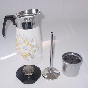 Vintage Corning ware 10 cup percolator